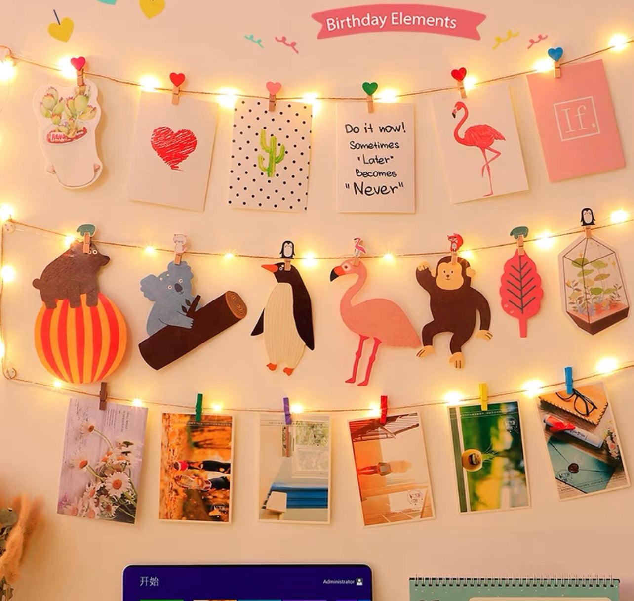 Unicorn Wooden Pegs | Mini Pegs for Photos | Milky Panda