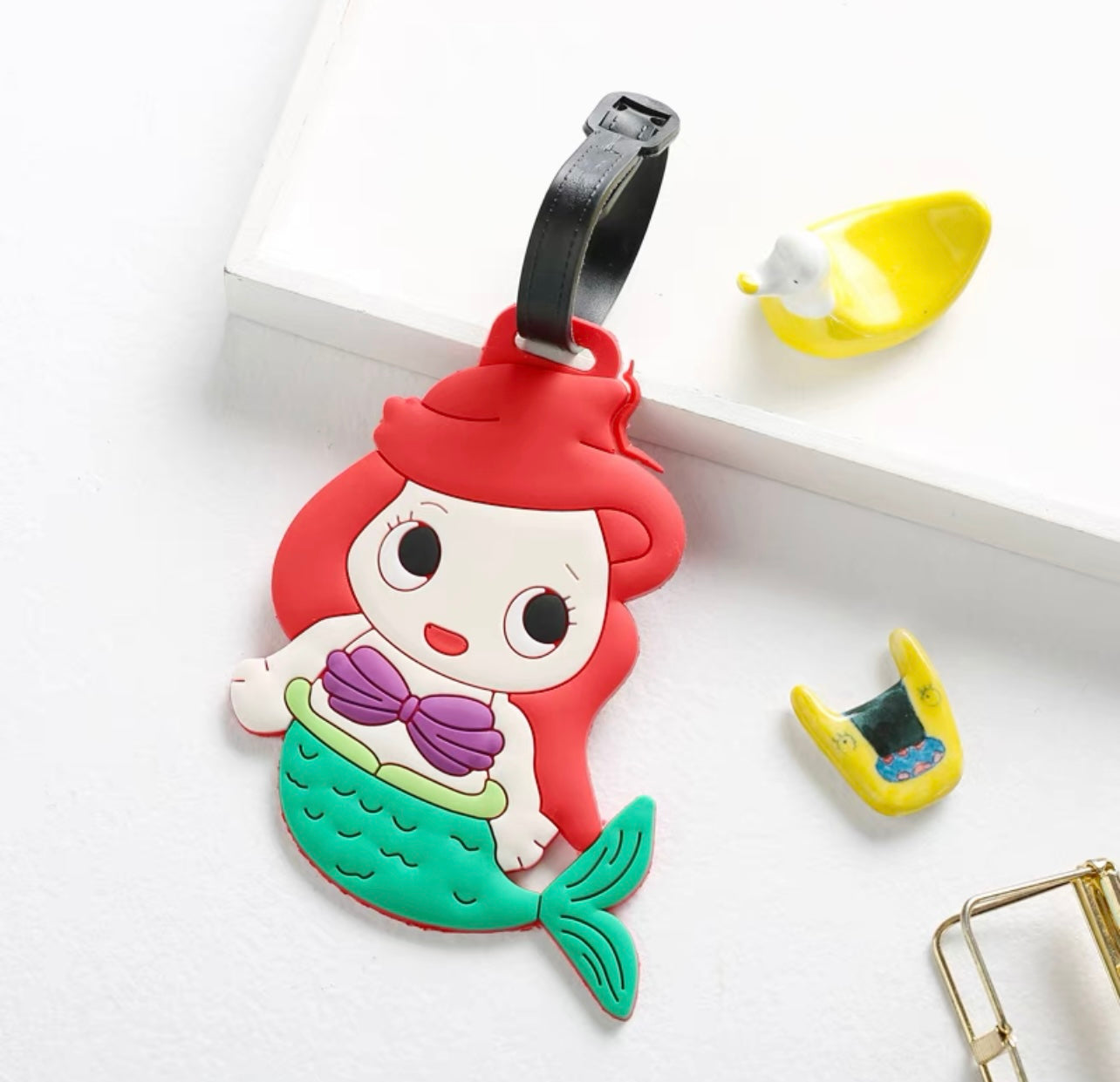 Mermaid luggage tag - Milky Panda