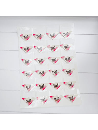 24 Pcs self adhesive photo corner stickers - Milky Panda