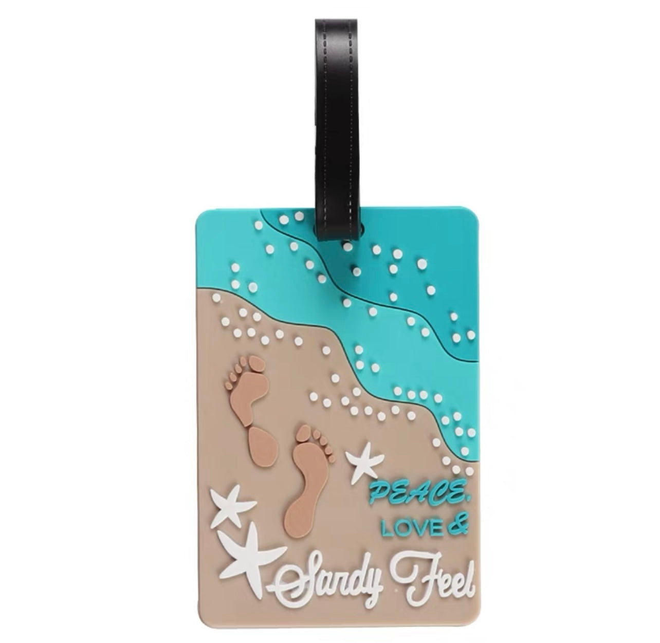 Sandy feel luggage tag - Milky Panda