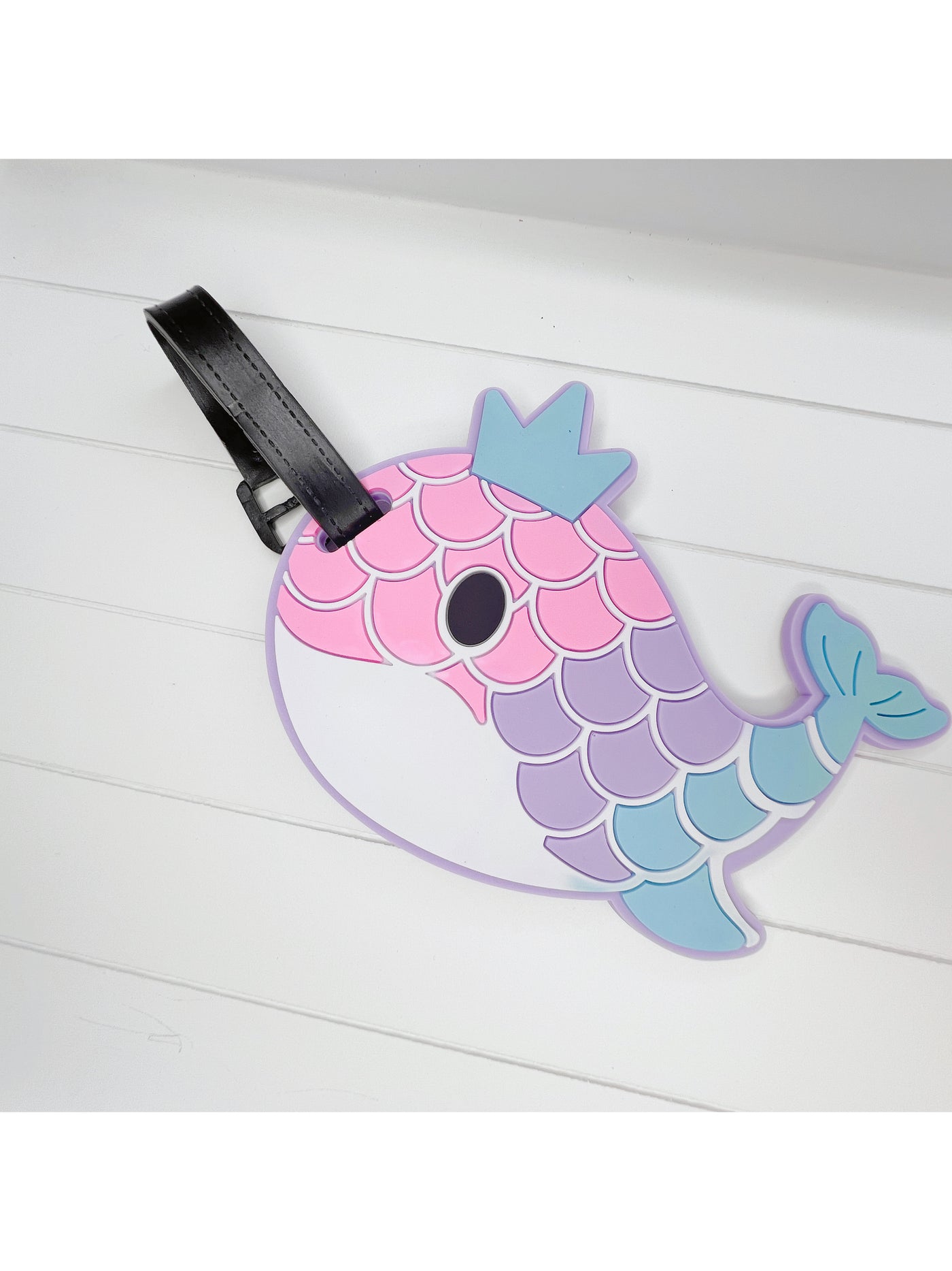 Whale luggage tag - Milky Panda
