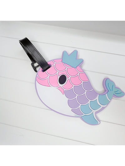 Whale luggage tag - Milky Panda
