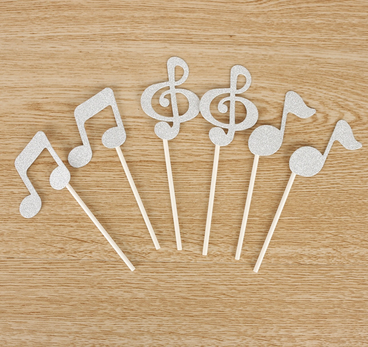 Musical notes cake topper decoration - Milky Panda