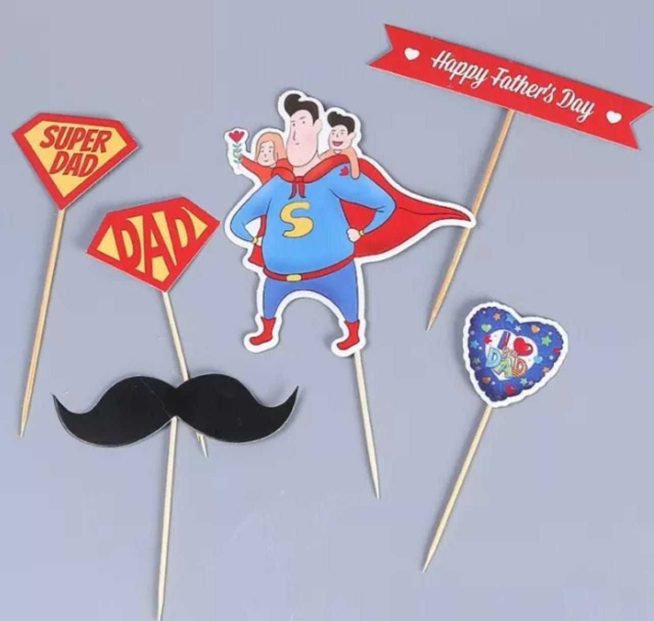 Super dad cake topper decoration - Milky Panda