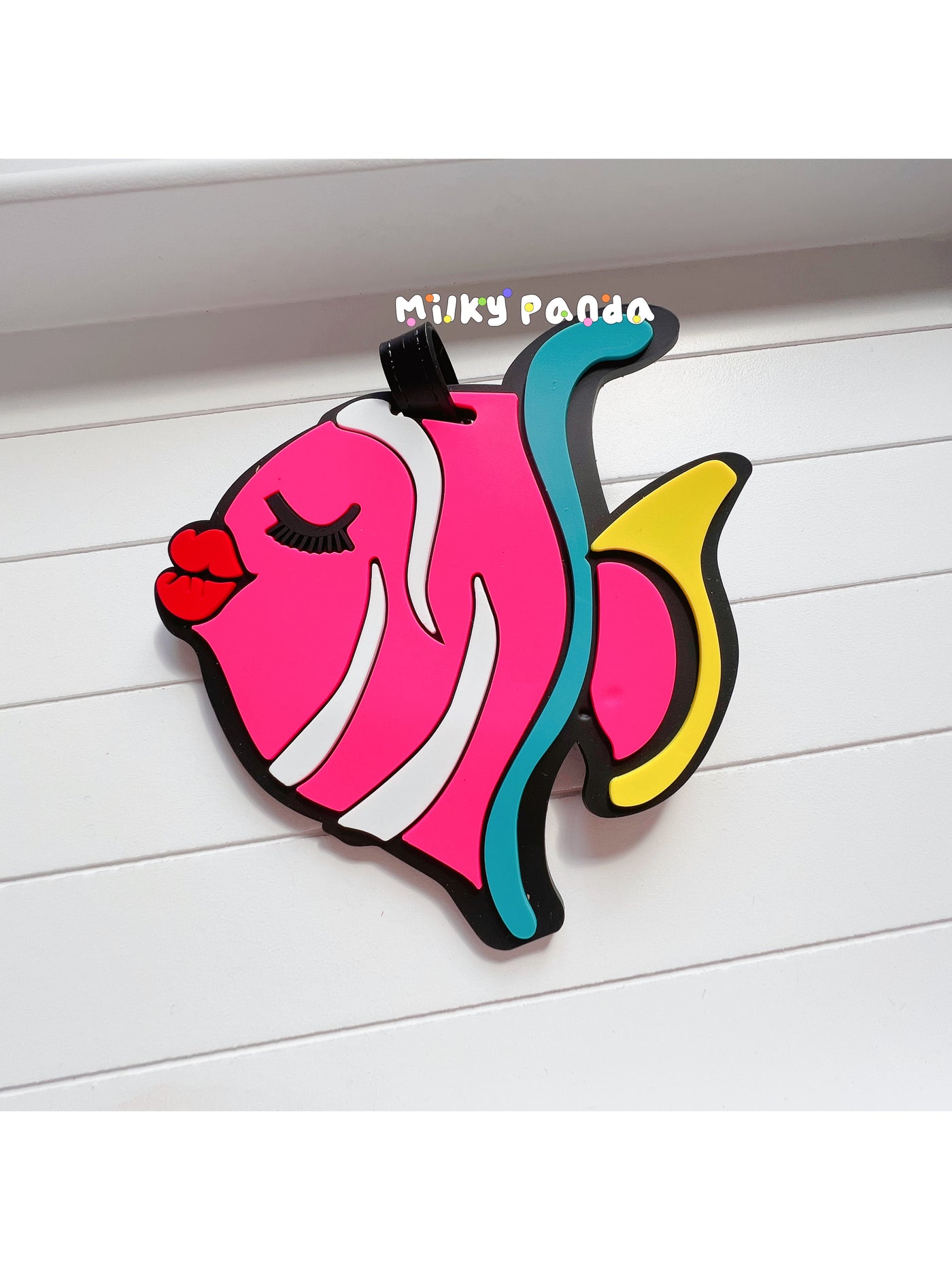 Gold fish luggage tag - Milky Panda