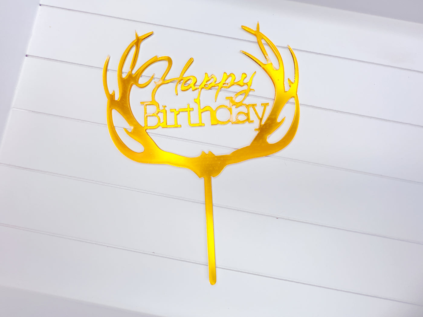 Happy birthday cake topper decoration - Milky Panda