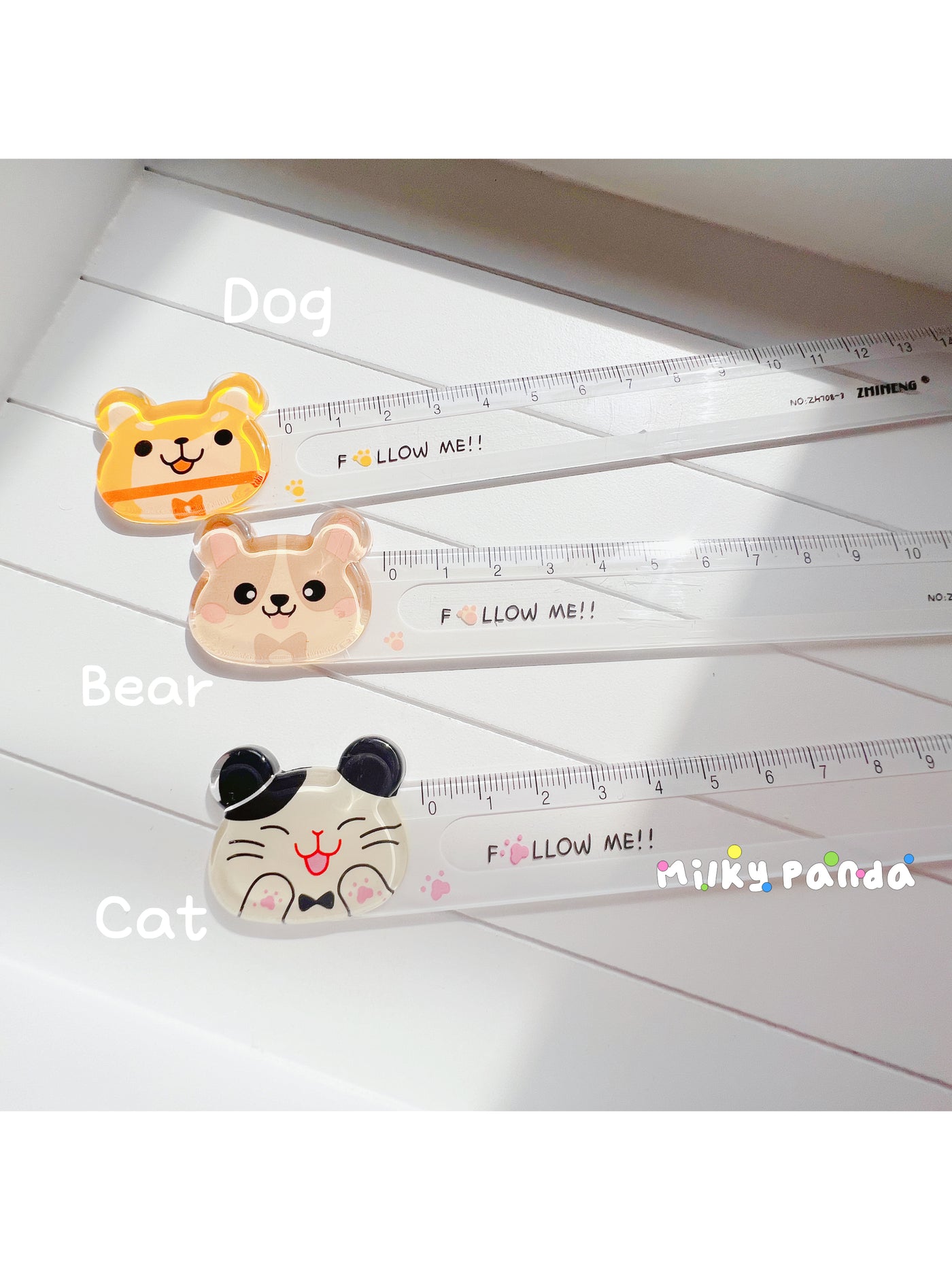 Panda Ruler Designs Animal Ruler | Cute Stationery | Party Bag Fillers | Milky Panda