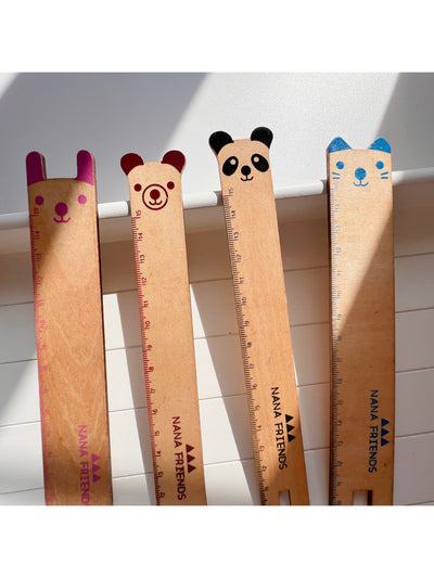 Animal Wooden Ruler - Milky Panda