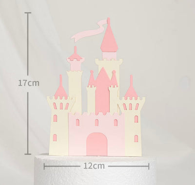 Castle cake topper decoration set - Milky Panda