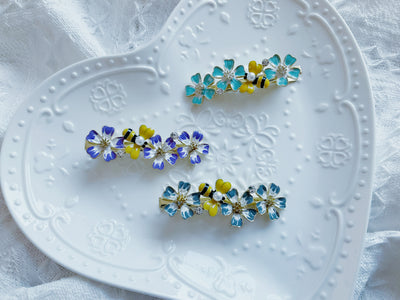 Flower & Bee Hair Clip