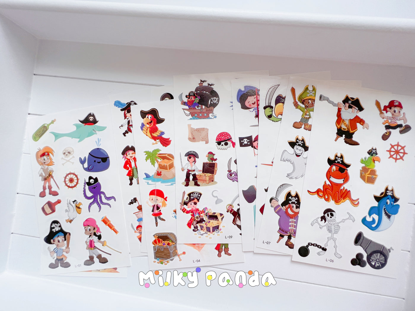 Kids temporary tattoos - Milky Panda